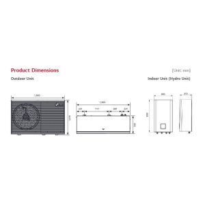 Unitatea interioară Therma V&trade; R290 - HN1639HC.NK0 (trifazat)